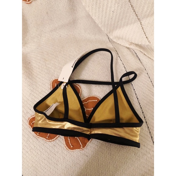 NWT American Apparel 🤎 gold shiny bra - Picture 4 of 4